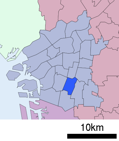 大阪市阿倍野区　位置図