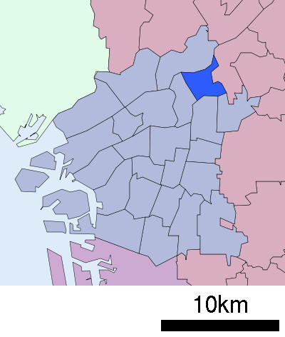 大阪市旭区　位置図
