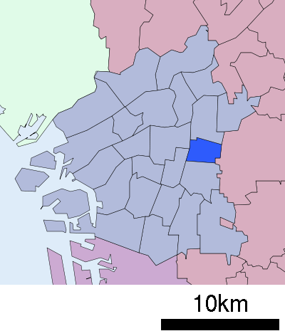 大阪市東成区　位置図
