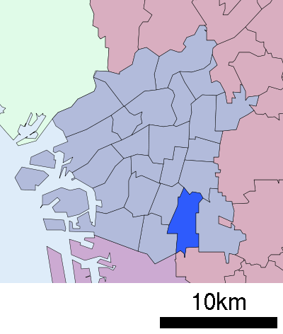 大阪市東住吉区　位置図