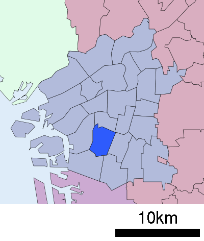 大阪市西成区　位置図