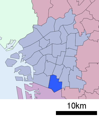 大阪市住吉区　位置図