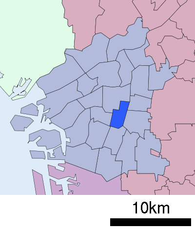 大阪市天王寺区　位置図